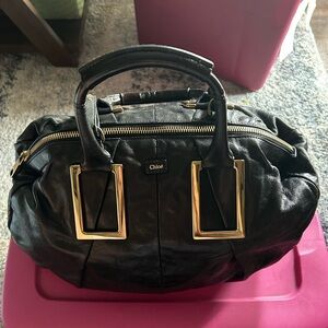 Chloe Black Leather Handbag
